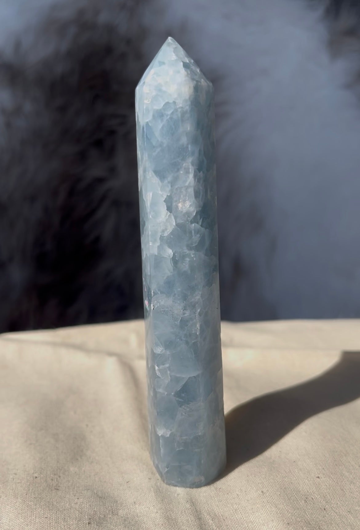 Blauwe calciet toren