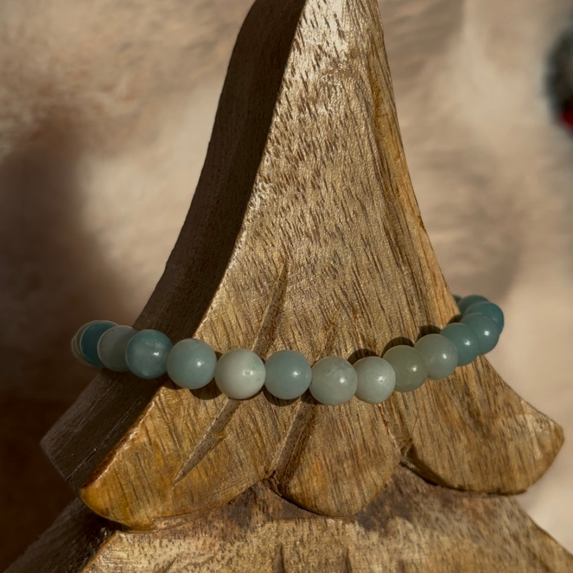 Amazoniet kogelarmband 6mm