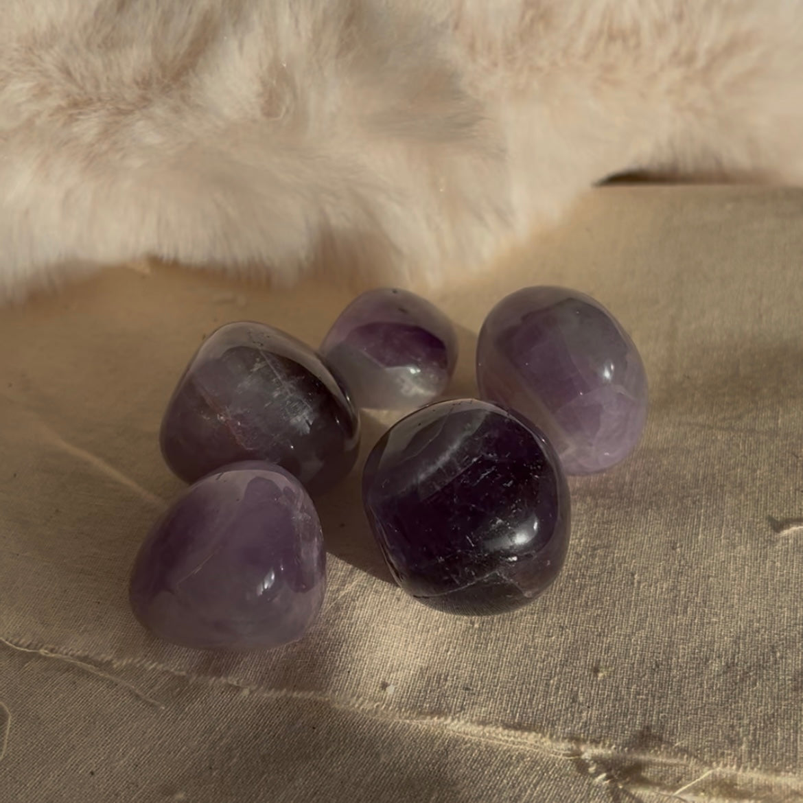 Amethist trommelsteen