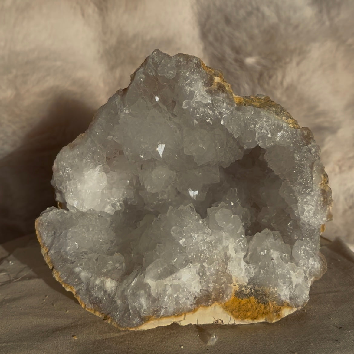 Kwarts geode 2-delige set L uit Marokko #3