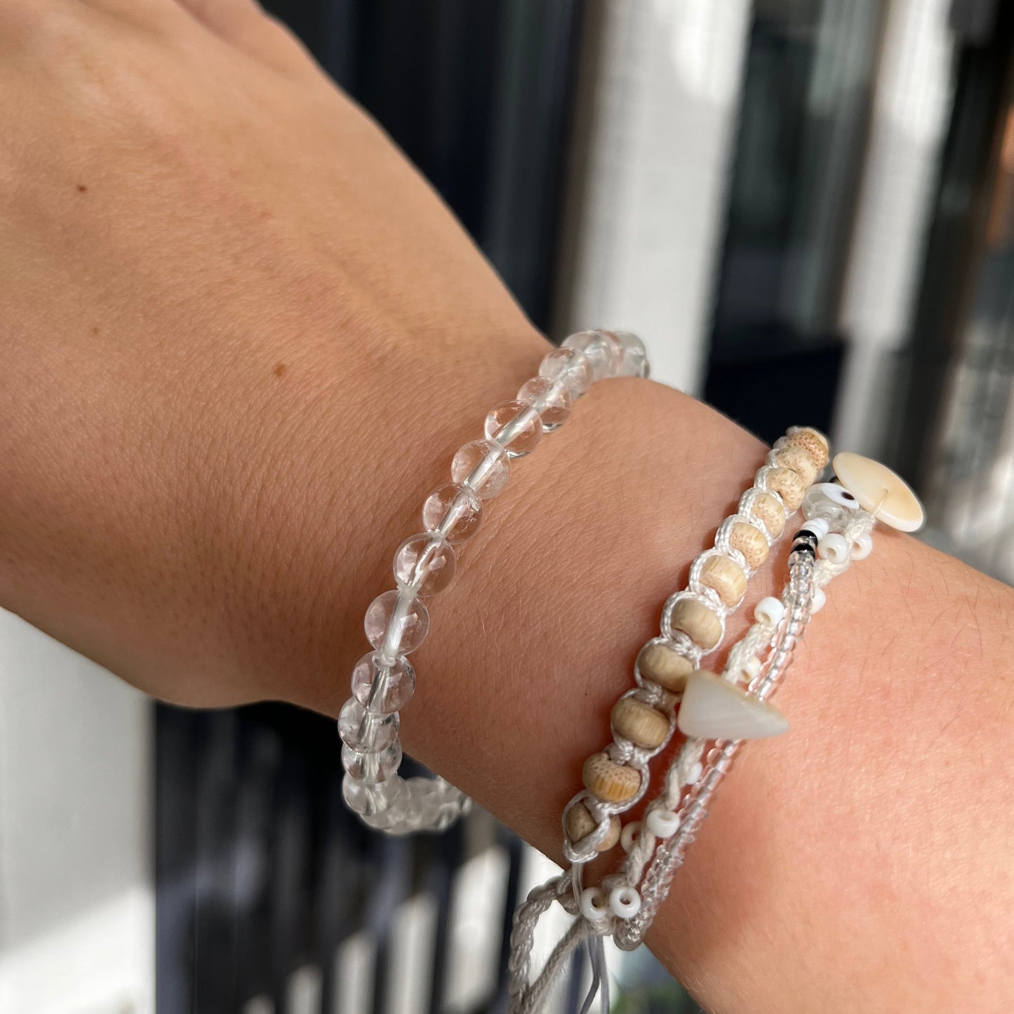 Edelsteen bergkristal armband - A kwaliteit