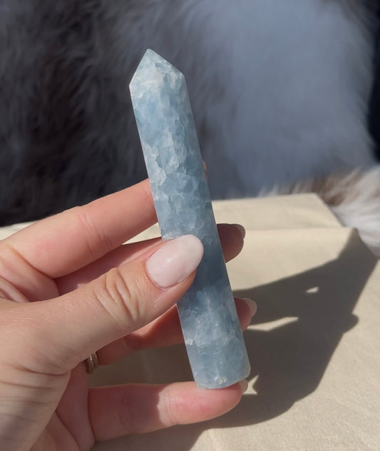 Blauwe calciet toren