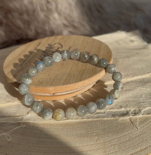 Labradoriet kogelarmband 8mm