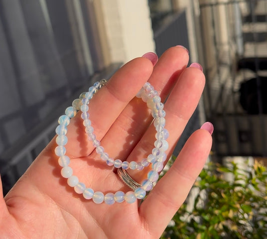 Volwassenen-kind armbandenset Opaliet