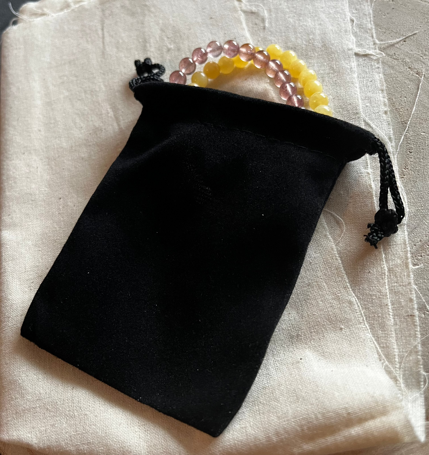 Fluwelen cadeauzakje zwart