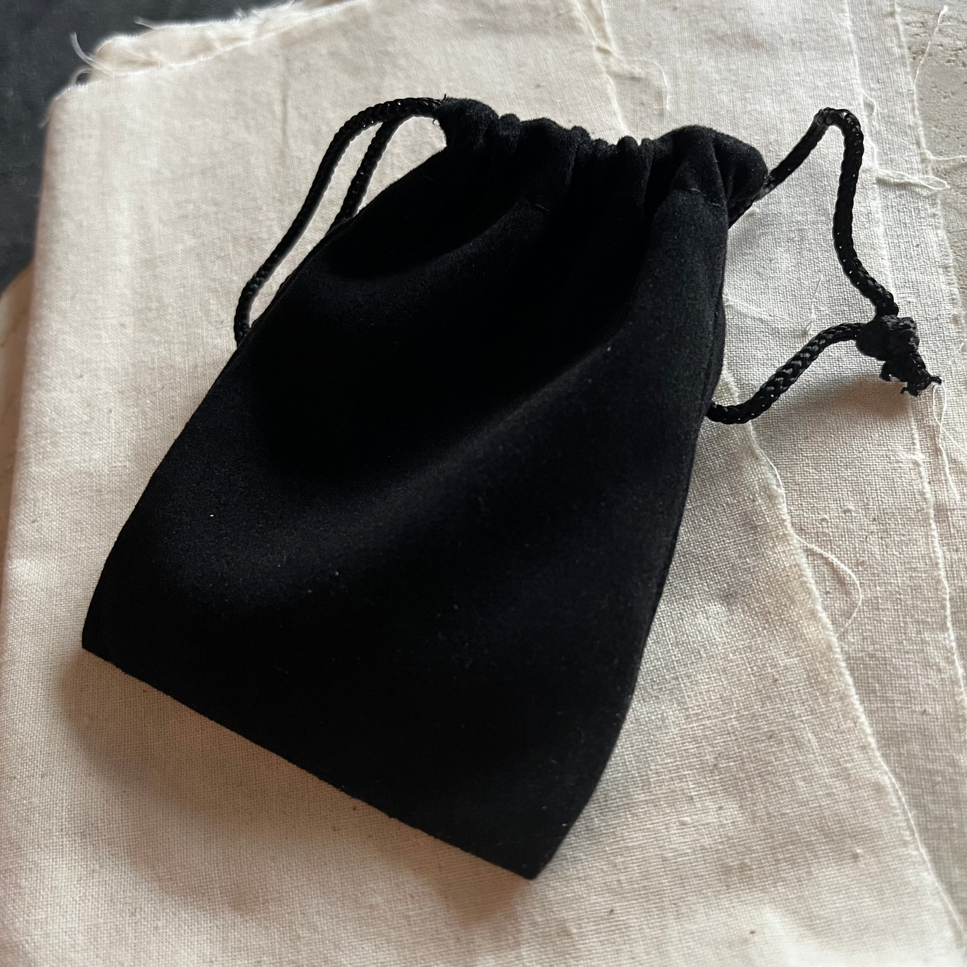 Fluwelen cadeauzakje zwart