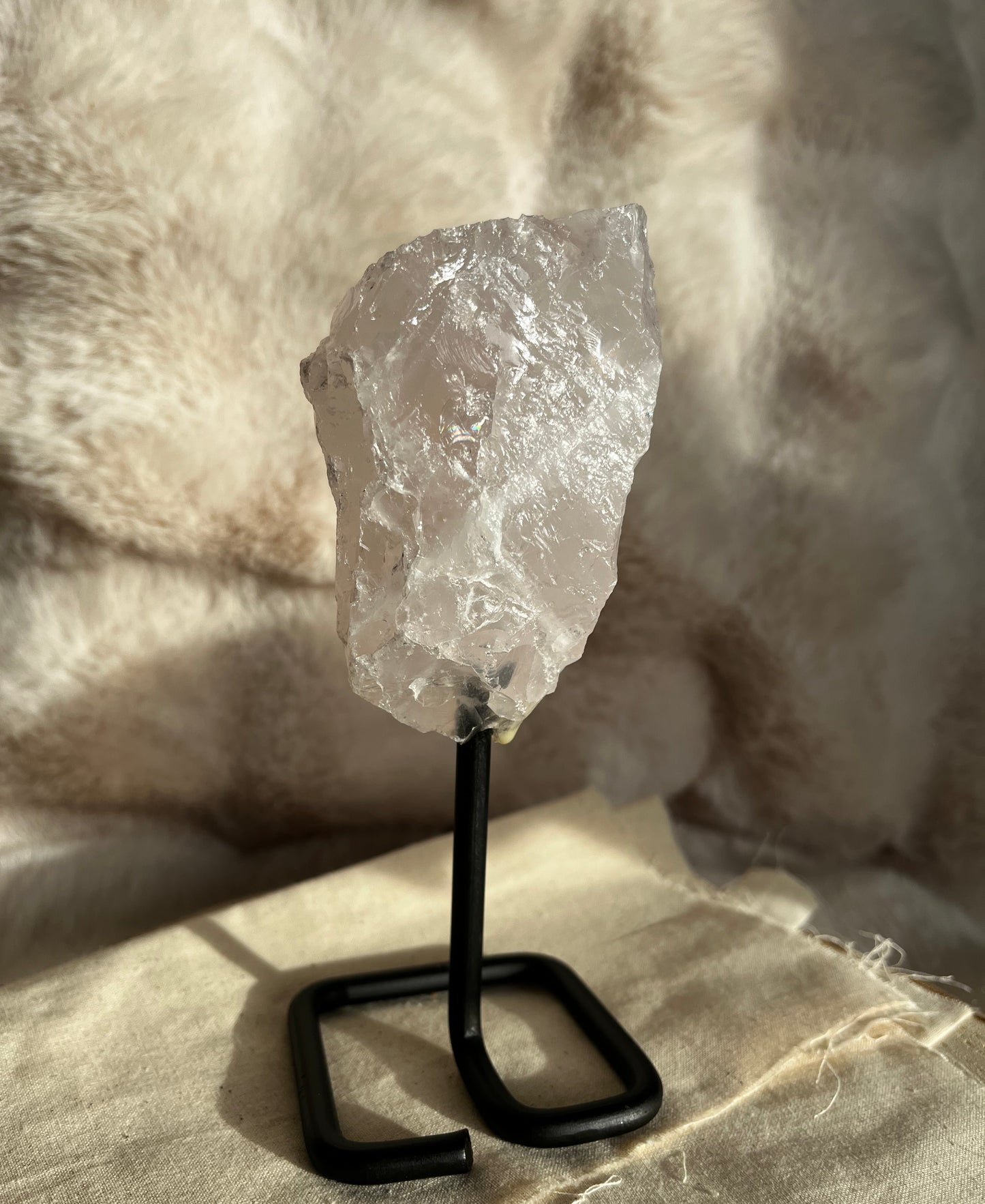 Rozenkwarts ruw op standaard