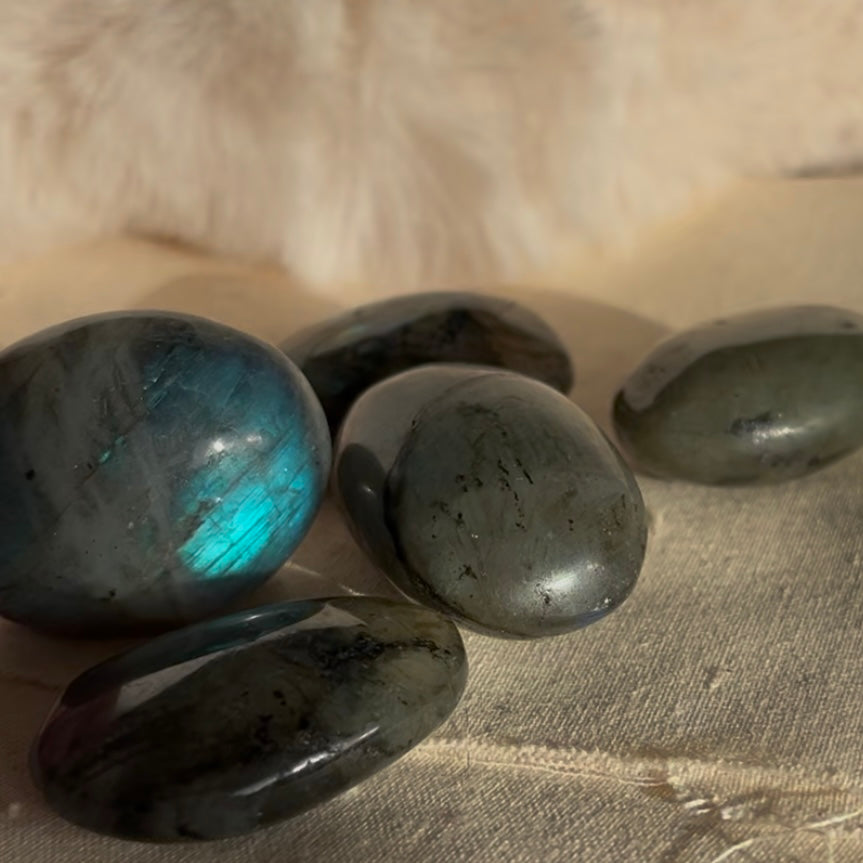 Labradoriet trommelsteen