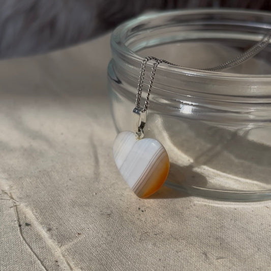 Carneool hart kettinghanger