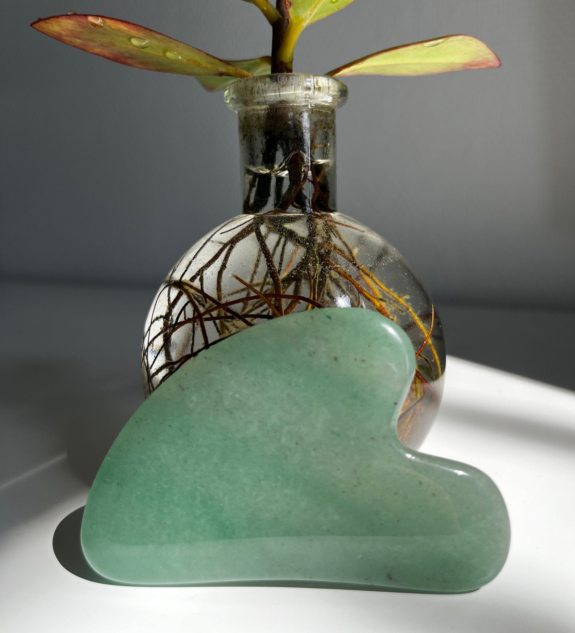 Gua sha groene aventurijn - edelsteen