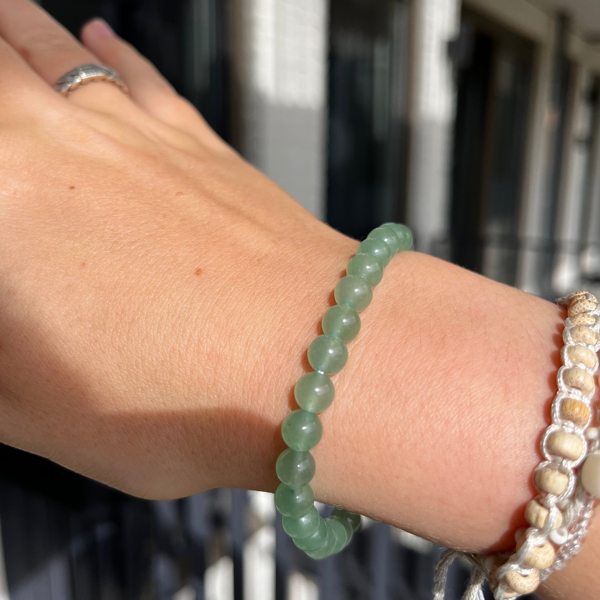 Edelsteen groene aventurijn armband