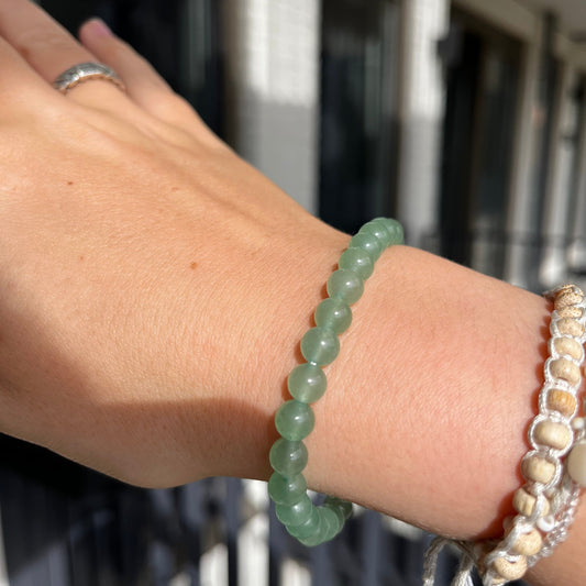 Edelsteen groene aventurijn armband