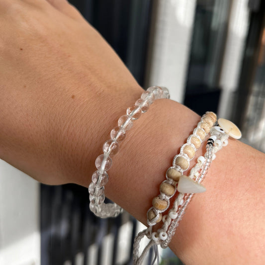 Edelsteen bergkristal armband - A kwaliteit