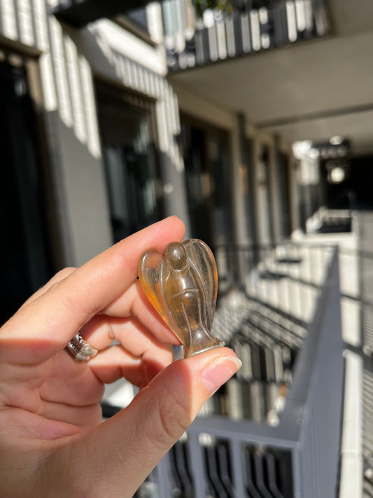 Edelsteen fluoriet engel