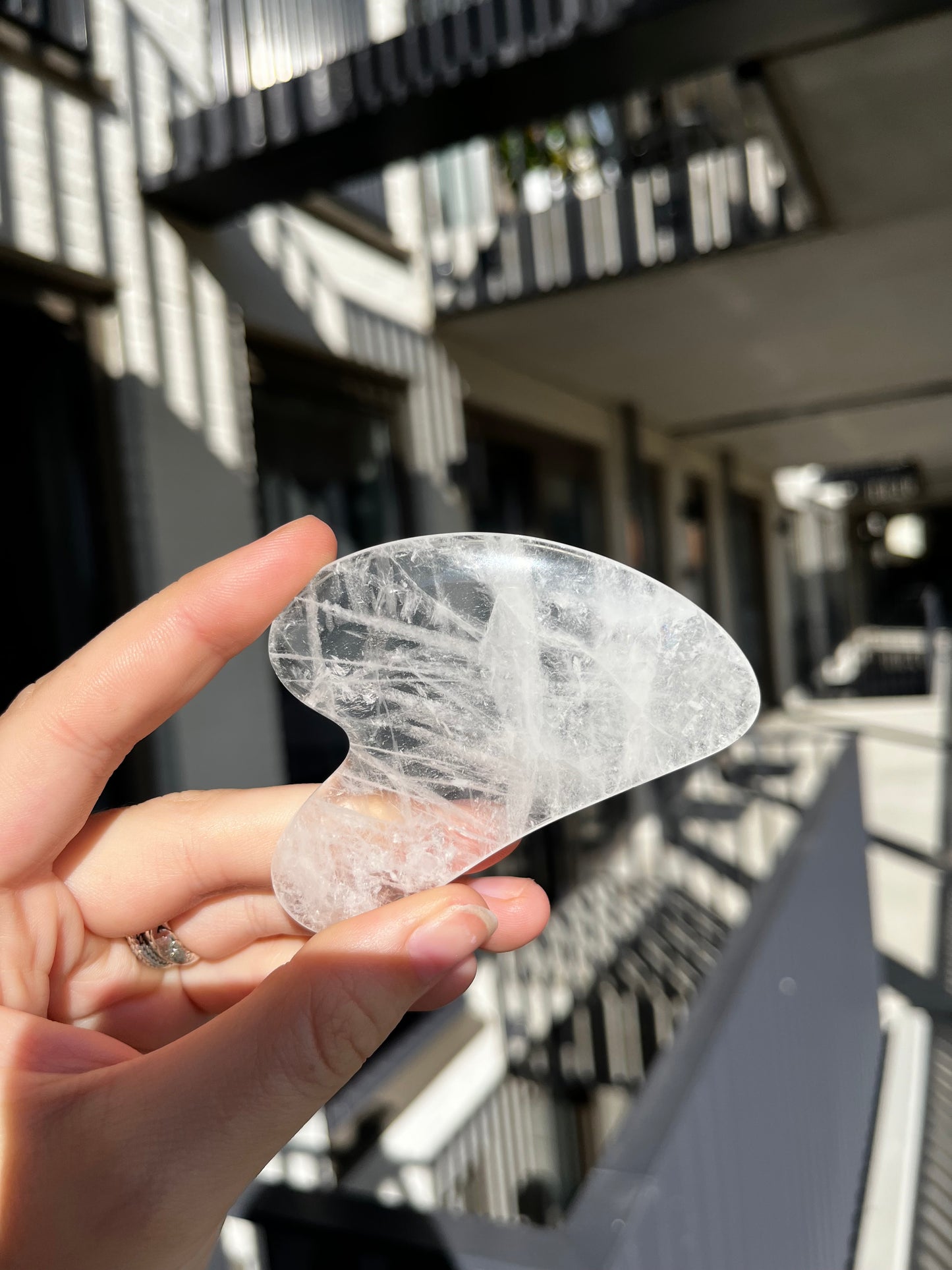 Gua sha van Bergkristal