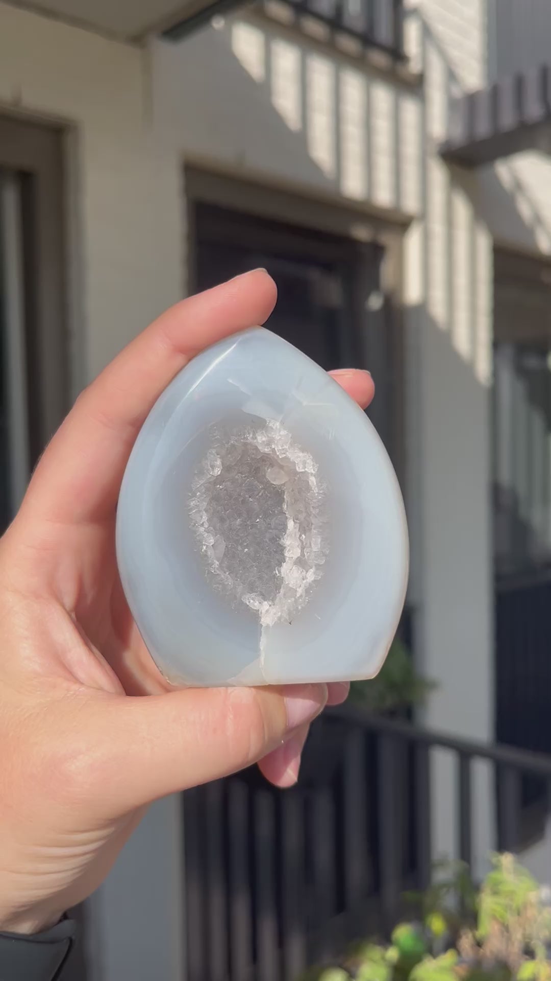 Edelsteen agaat vlam gepolijst